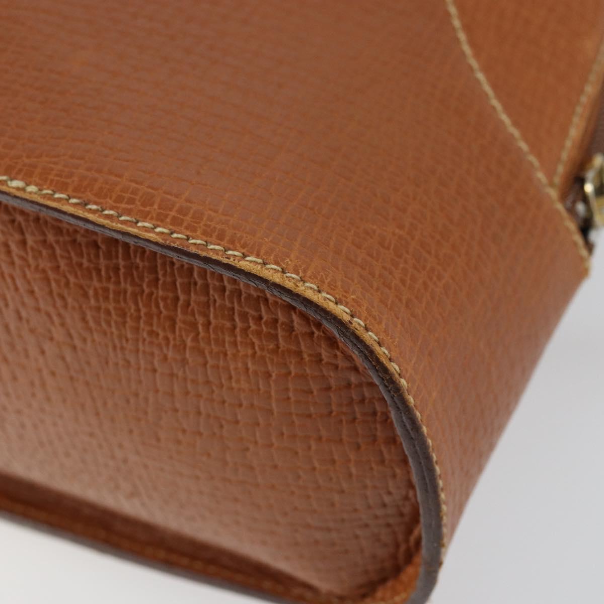 LOEWE Hand Bag Leather Brown Auth ep11153