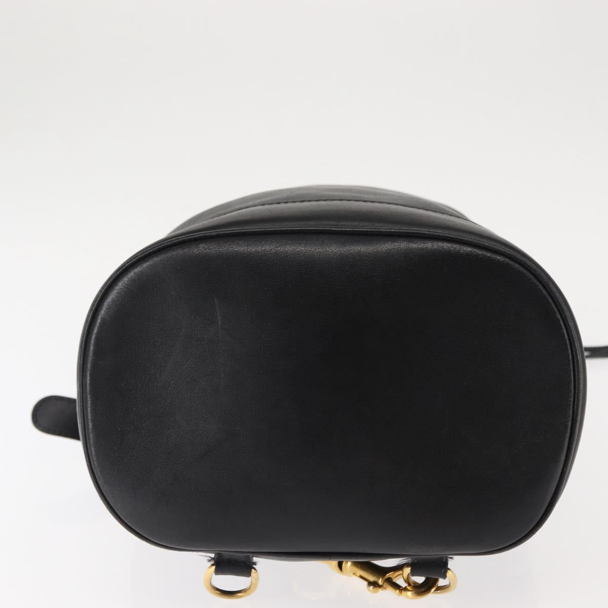 GUCCI Bamboo Body Bag Leather Black Auth ep11156