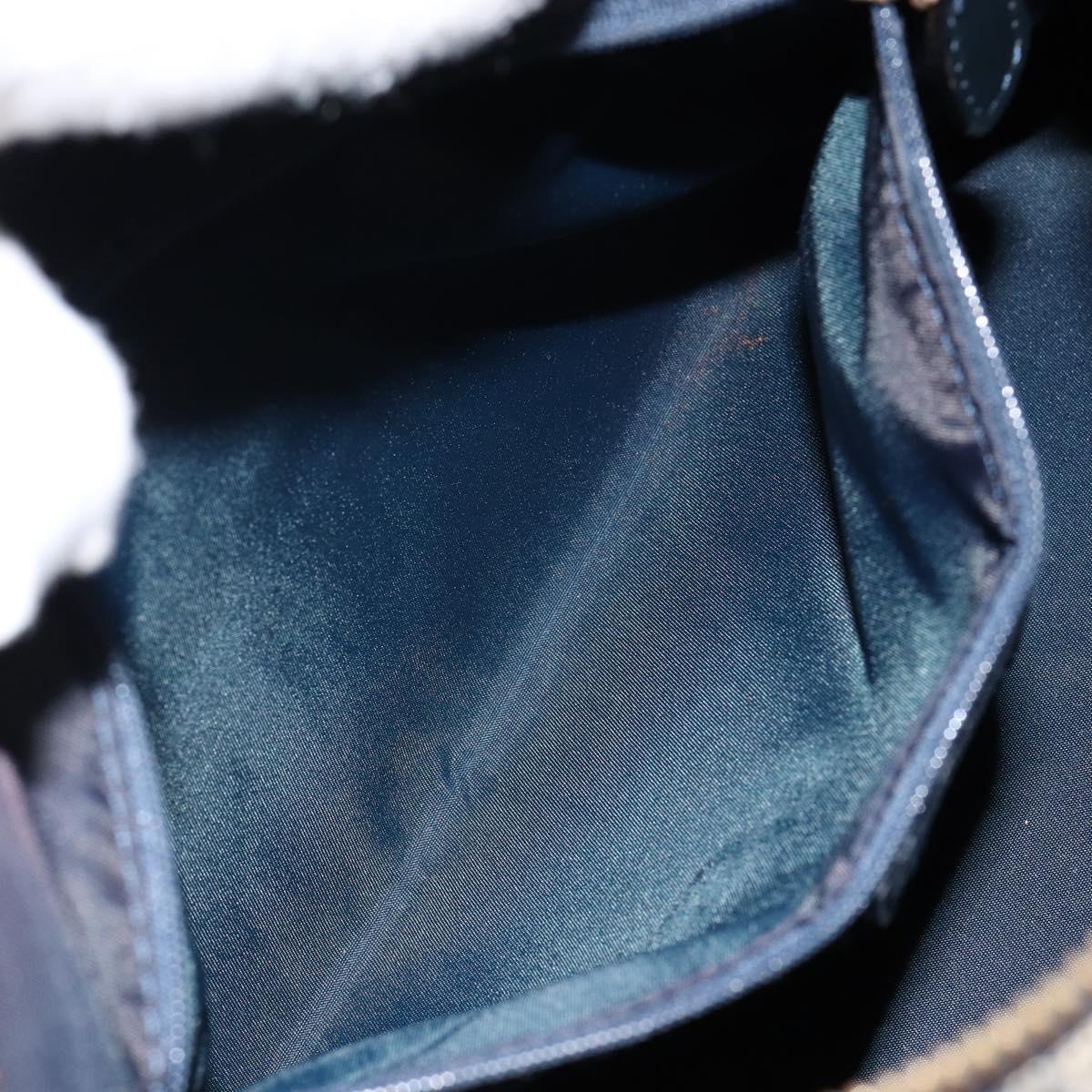 Christian Dior Trotter Canvas Hand Bag Canvas Navy Auth ep11158