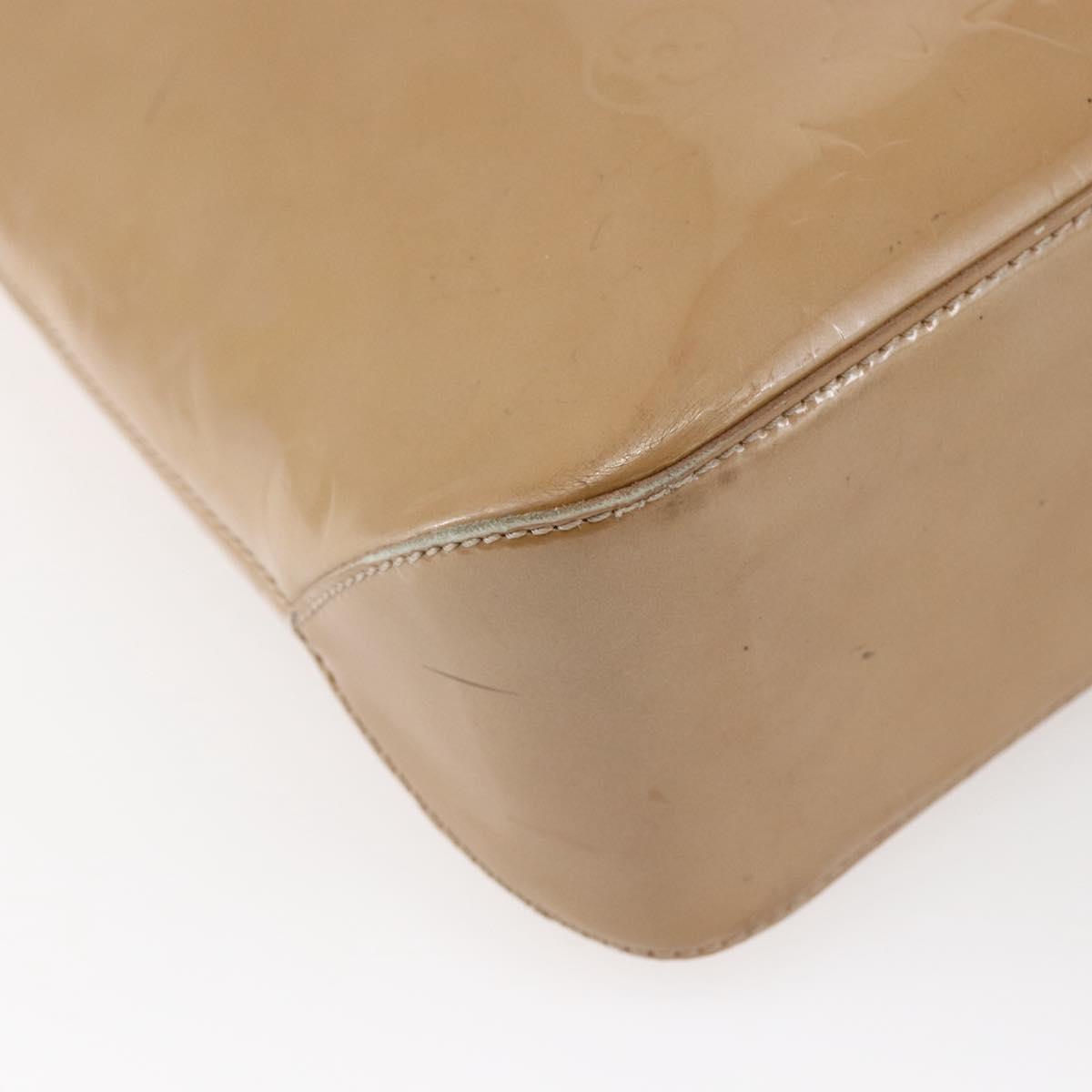 LOUIS VUITTON Monogram Vernis Brentwood Bag Noisette M91511 Auth ep11159