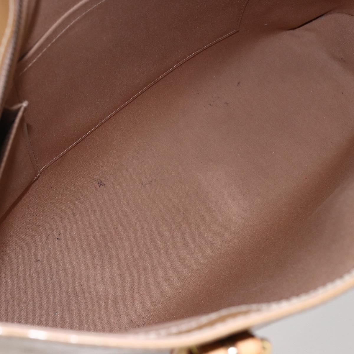 LOUIS VUITTON Monogram Vernis Brentwood Bag Noisette M91511 Auth ep11159