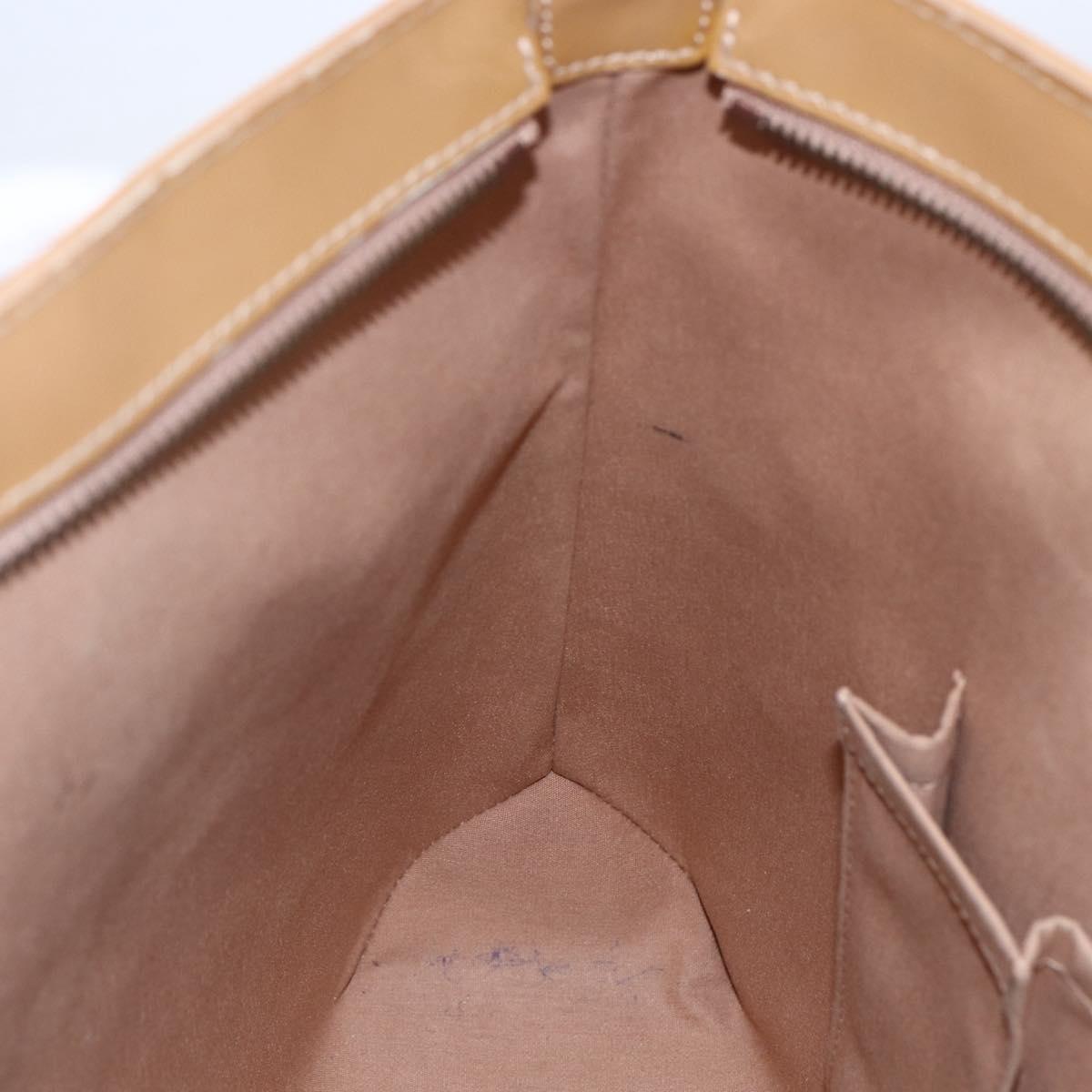 LOUIS VUITTON Monogram Vernis Brentwood Bag Noisette M91511 Auth ep11159