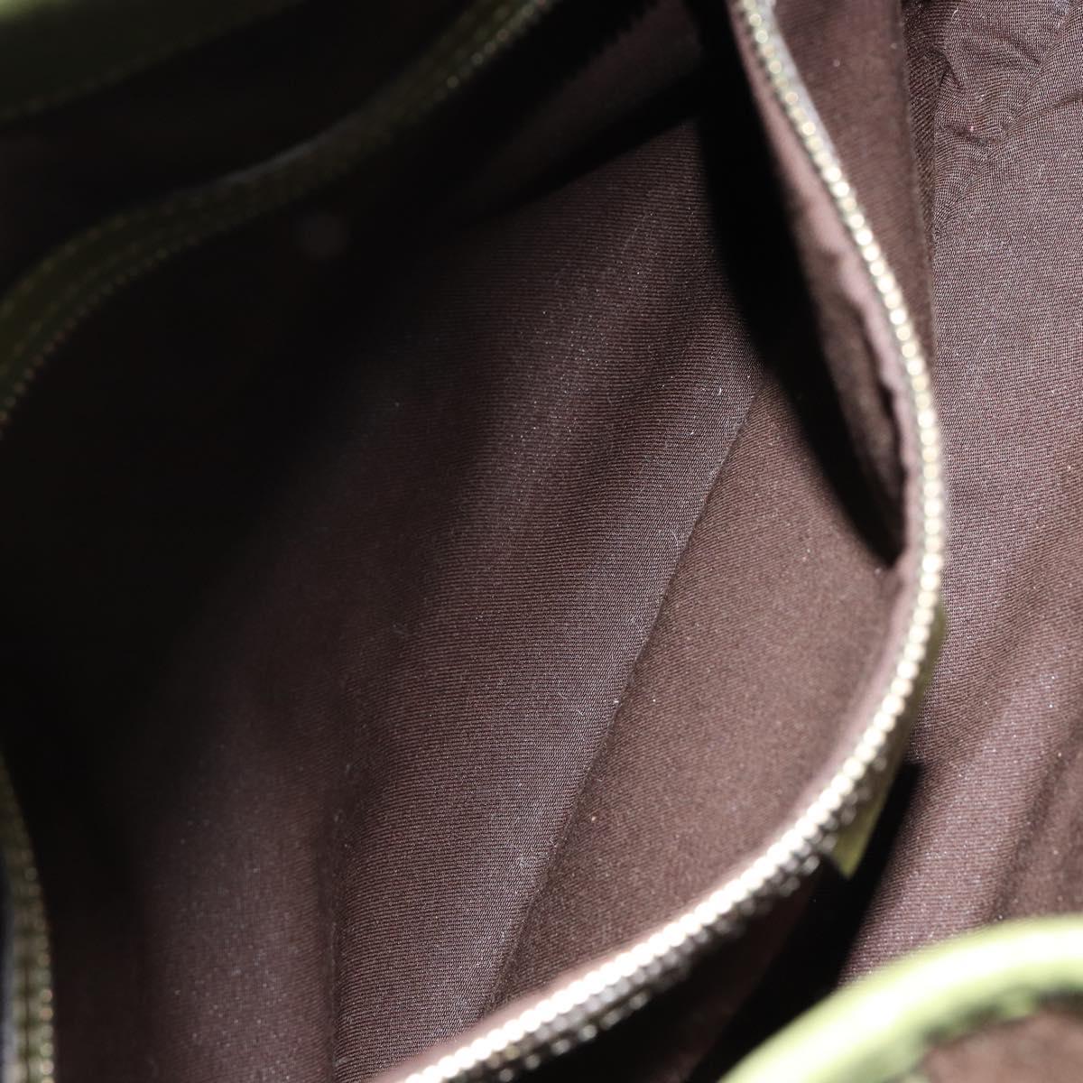 GUCCI Sherry Line Jackie Shoulder Bag Leather Green Brown Auth ep11162