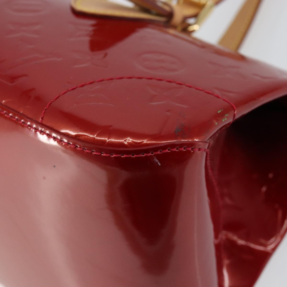 LOUIS VUITTON Vernis Rosewood Avenue Bag Pomme D'amour M93507 LV Auth ep11165