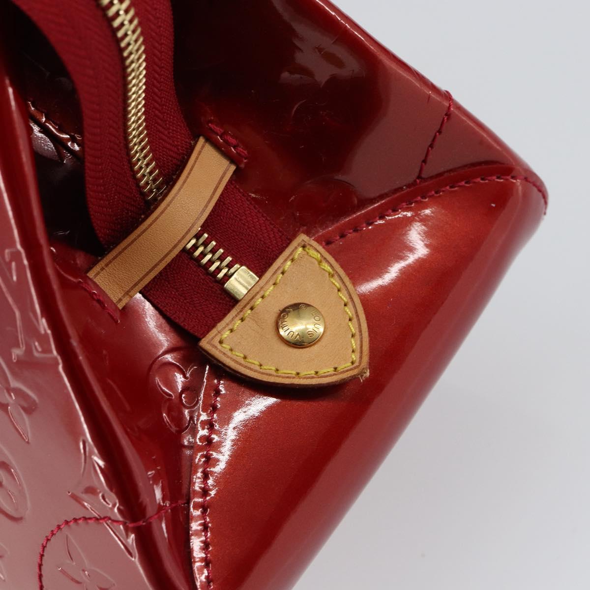 LOUIS VUITTON Vernis Rosewood Avenue Bag Pomme D'amour M93507 LV Auth ep11165