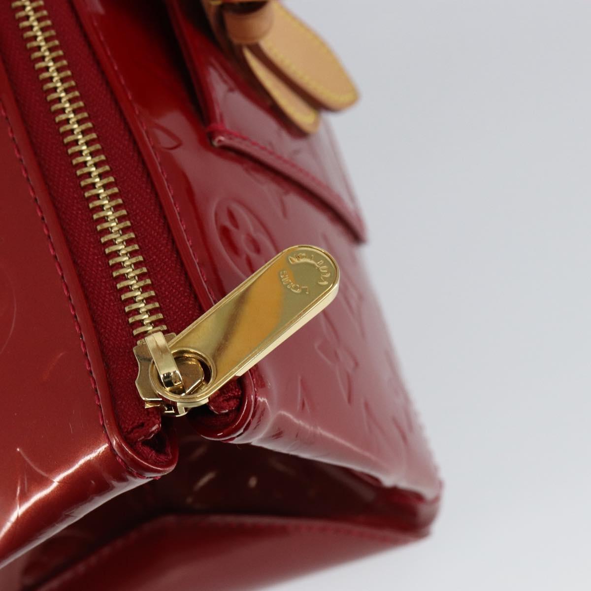 LOUIS VUITTON Vernis Rosewood Avenue Bag Pomme D'amour M93507 LV Auth ep11165