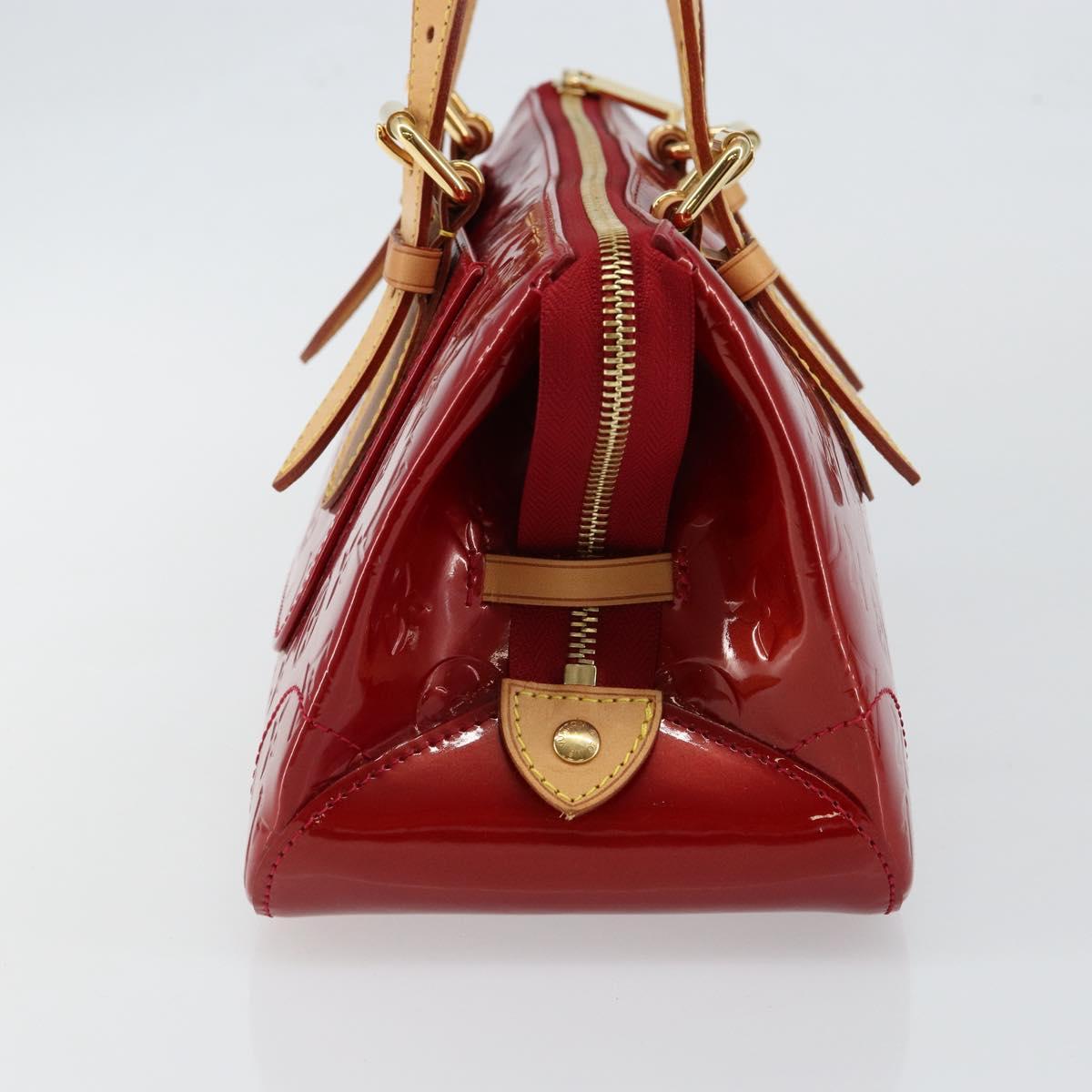 LOUIS VUITTON Vernis Rosewood Avenue Bag Pomme D'amour M93507 LV Auth ep11165