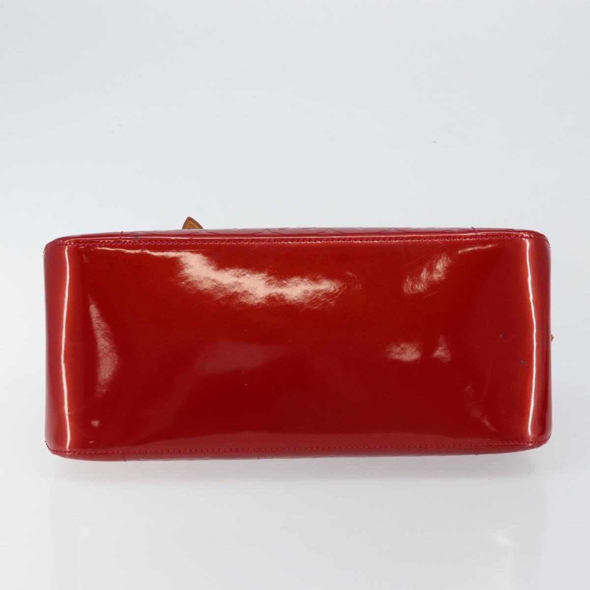 LOUIS VUITTON Vernis Rosewood Avenue Bag Pomme D'amour M93507 LV Auth ep11165