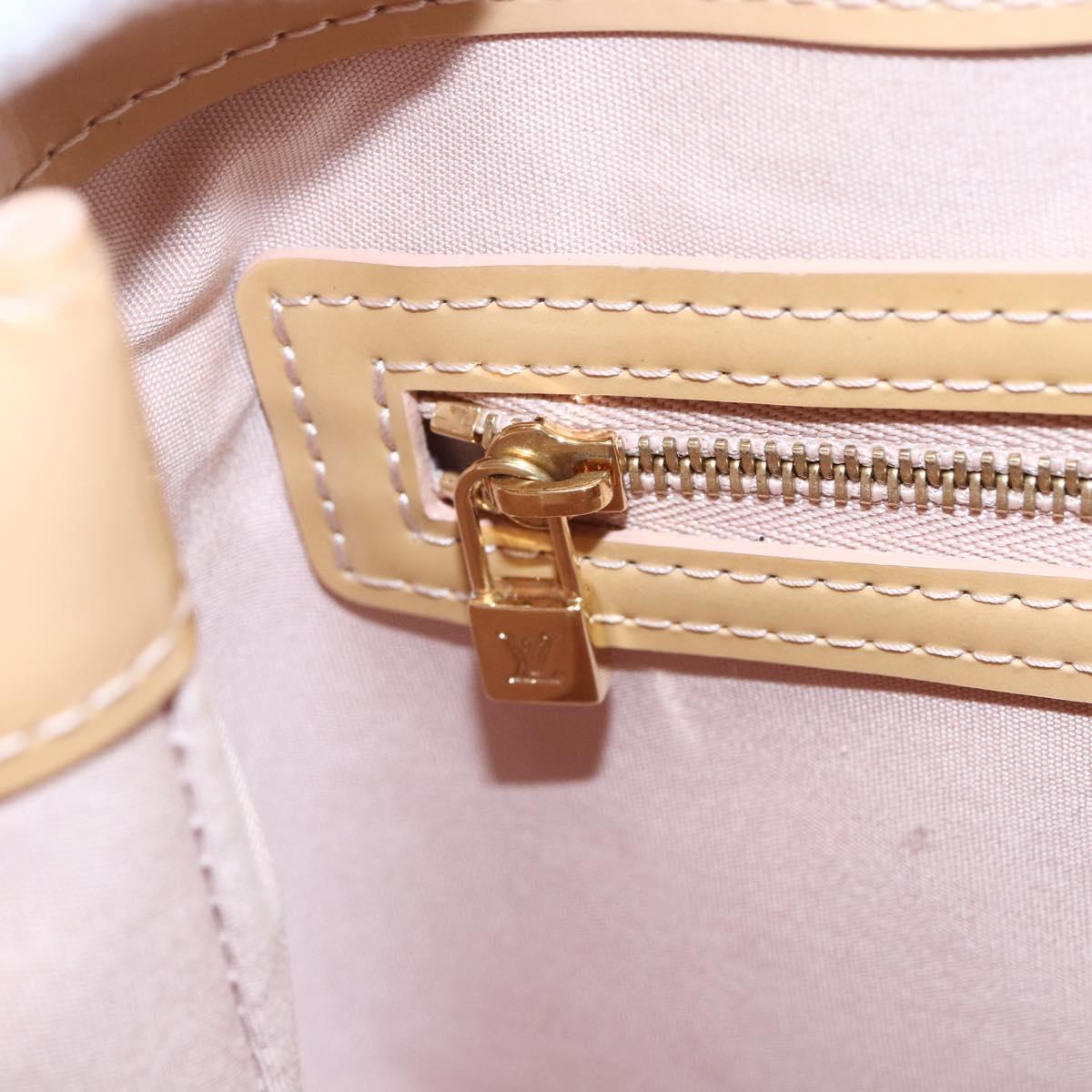 LOUIS VUITTON Vernis Wilshire PM Hand Bag Rose Flow Lantern M91642 Auth ep11166