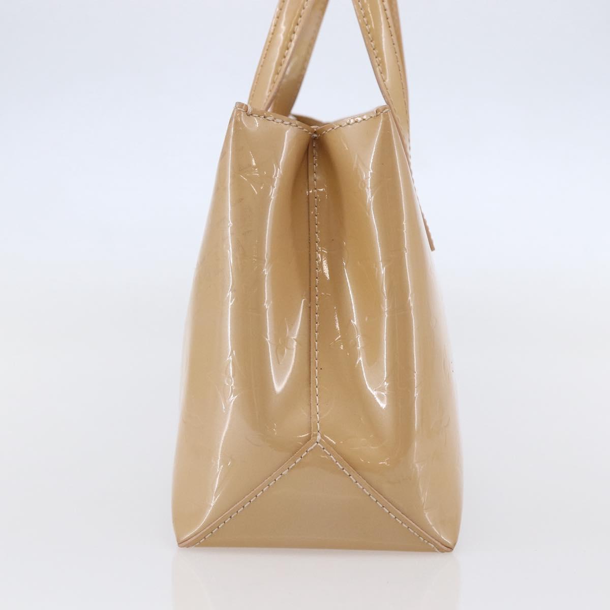 LOUIS VUITTON Vernis Wilshire PM Hand Bag Rose Flow Lantern M91642 Auth ep11166