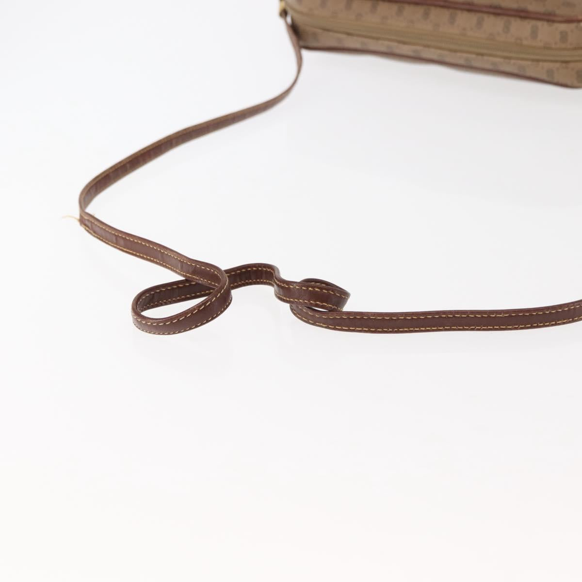 GUCCI Micro GG Supreme Shoulder Bag PVC Beige Gold Auth ep11169