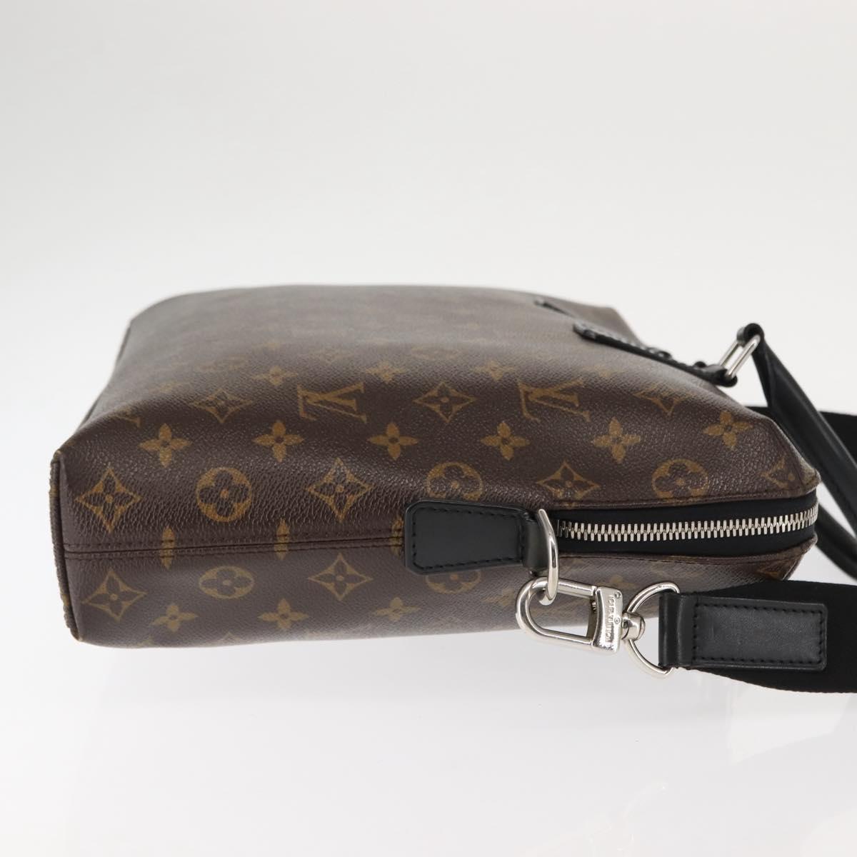 LOUIS VUITTON Monogram Macassar Porte Documents Jules NM Bag M40868 Auth ep11170