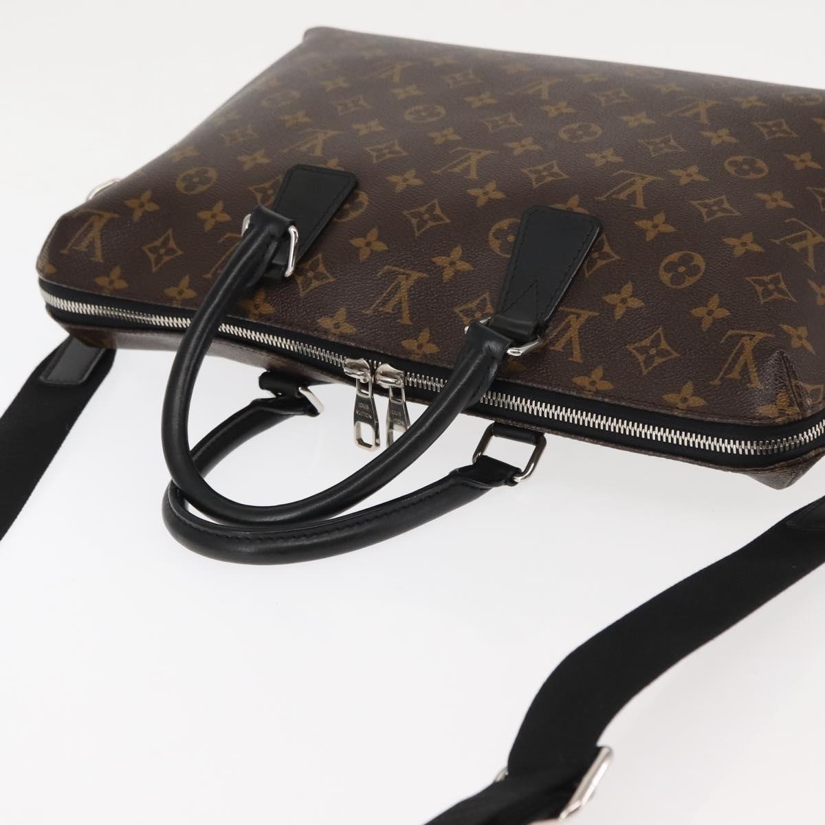 LOUIS VUITTON Monogram Macassar Porte Documents Jules NM Bag M40868 Auth ep11170