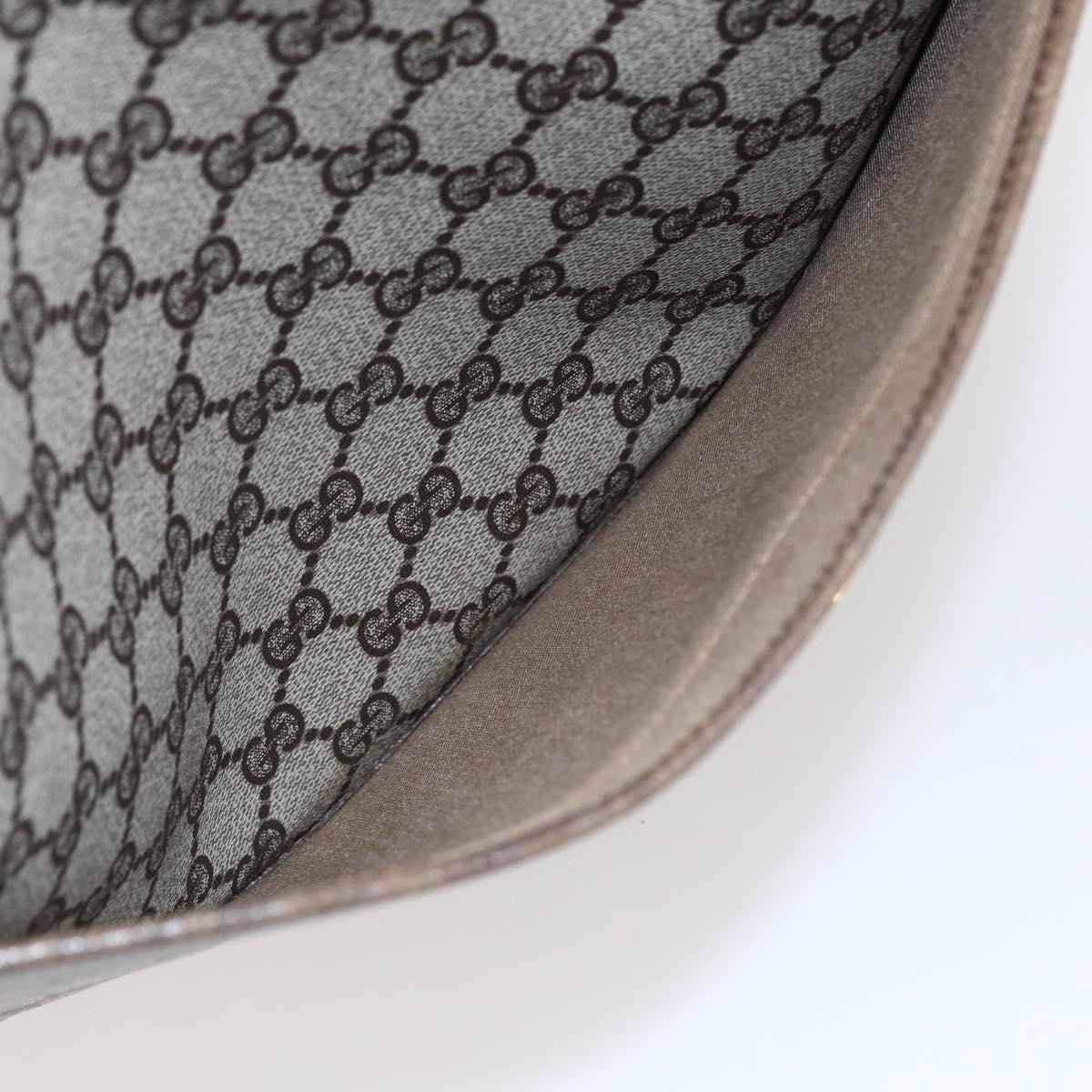 GUCCI GG Supreme Web Sherry Line Tote Bag PVC Beige 37 02 2140 Auth ep11172