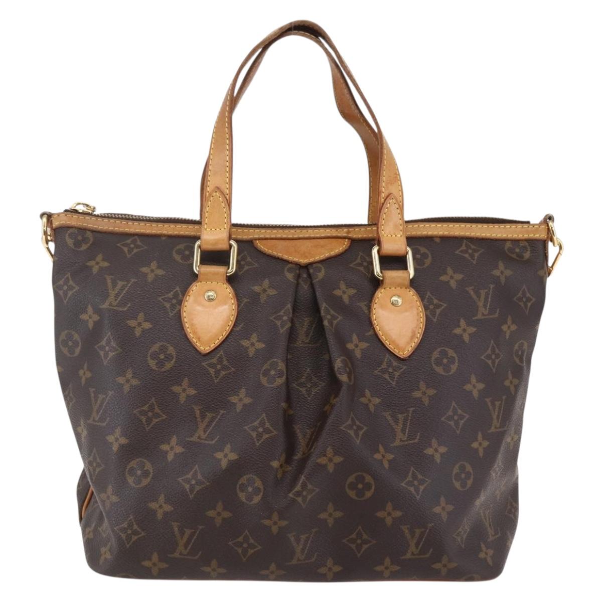 LOUIS VUITTON Monogram Palermo PM Tote Bag 2way M40145 LV Auth ep11173