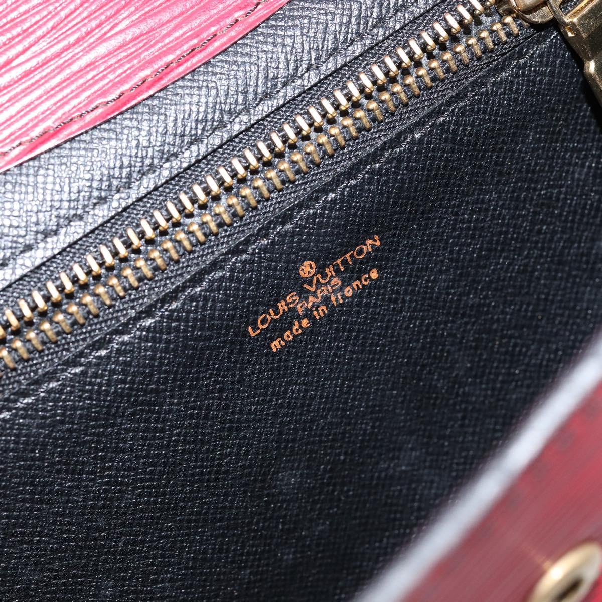 LOUIS VUITTON Epi Montaigne 23 Clutch Bag Red M52667 LV Auth ep11175