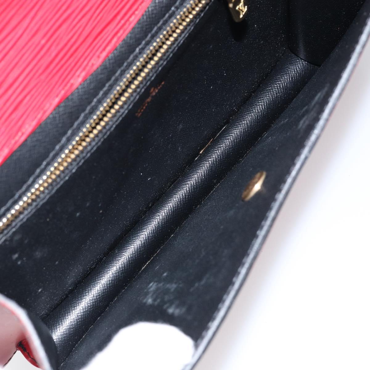 LOUIS VUITTON Epi Montaigne 23 Clutch Bag Red M52667 LV Auth ep11175