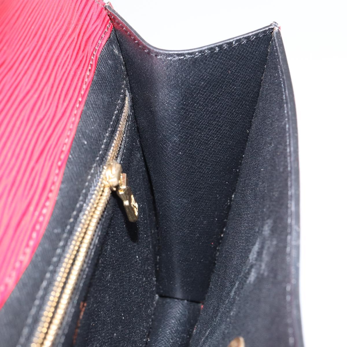 LOUIS VUITTON Epi Montaigne 23 Clutch Bag Red M52667 LV Auth ep11175