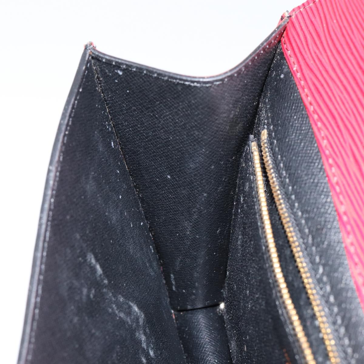 LOUIS VUITTON Epi Montaigne 23 Clutch Bag Red M52667 LV Auth ep11175