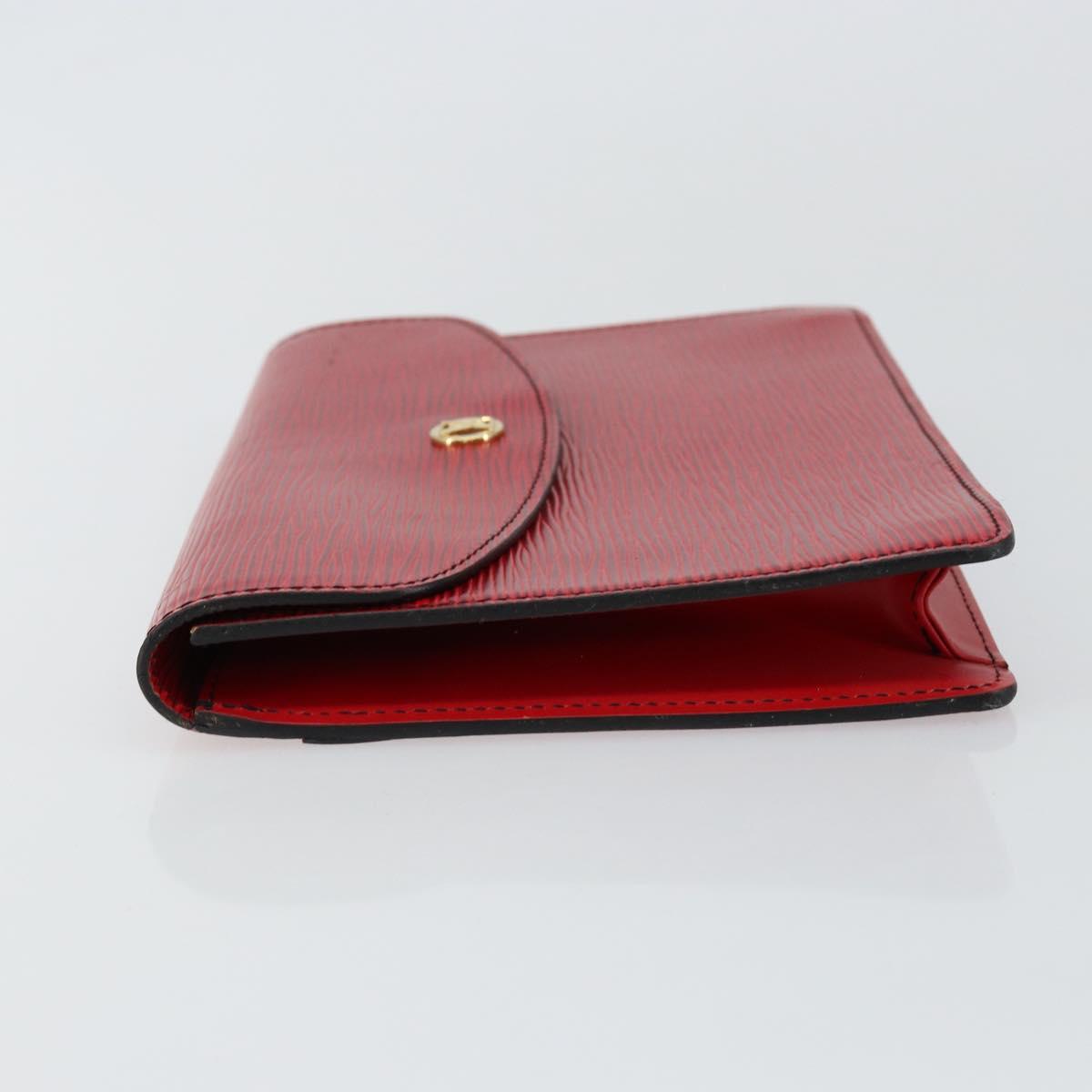 LOUIS VUITTON Epi Montaigne 23 Clutch Bag Red M52667 LV Auth ep11175