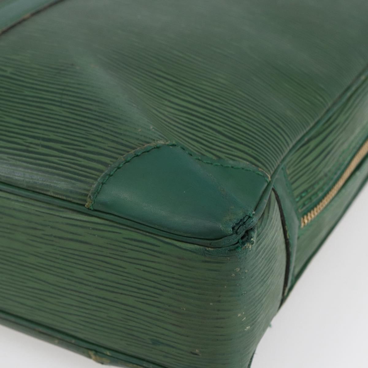LOUIS VUITTON Epi Porte Documents Voyage Business Bag Green M54474 Auth ep11183