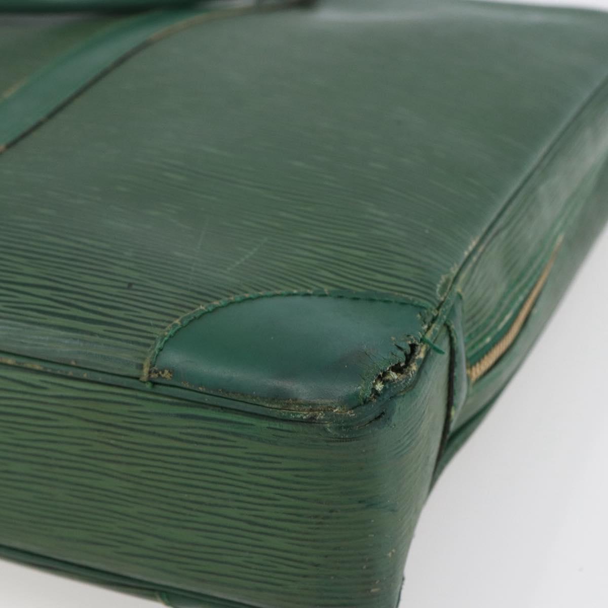 LOUIS VUITTON Epi Porte Documents Voyage Business Bag Green M54474 Auth ep11183