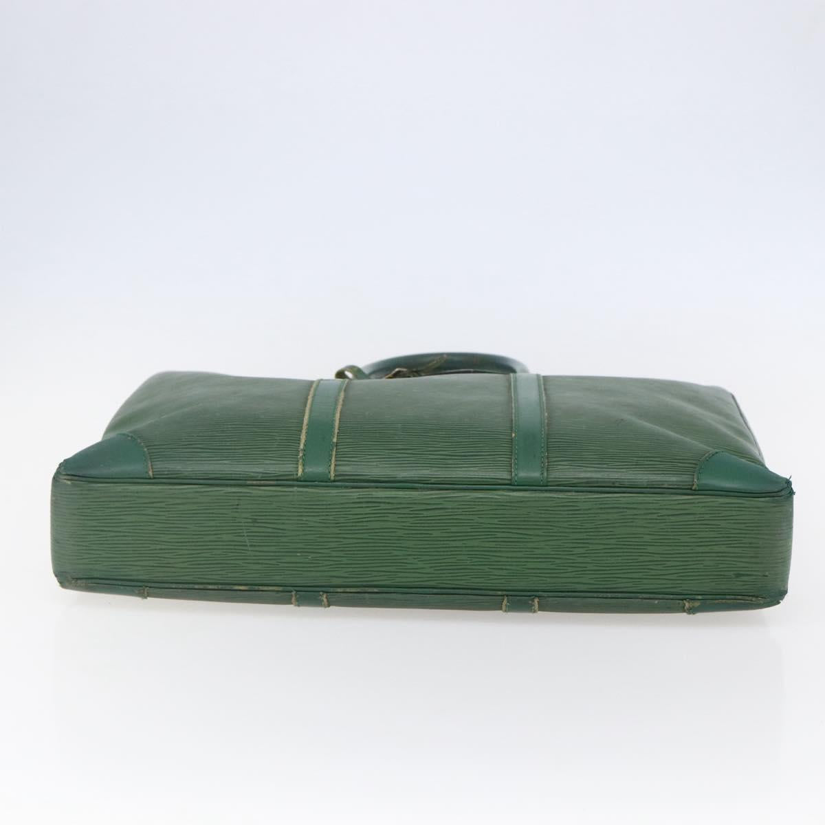 LOUIS VUITTON Epi Porte Documents Voyage Business Bag Green M54474 Auth ep11183