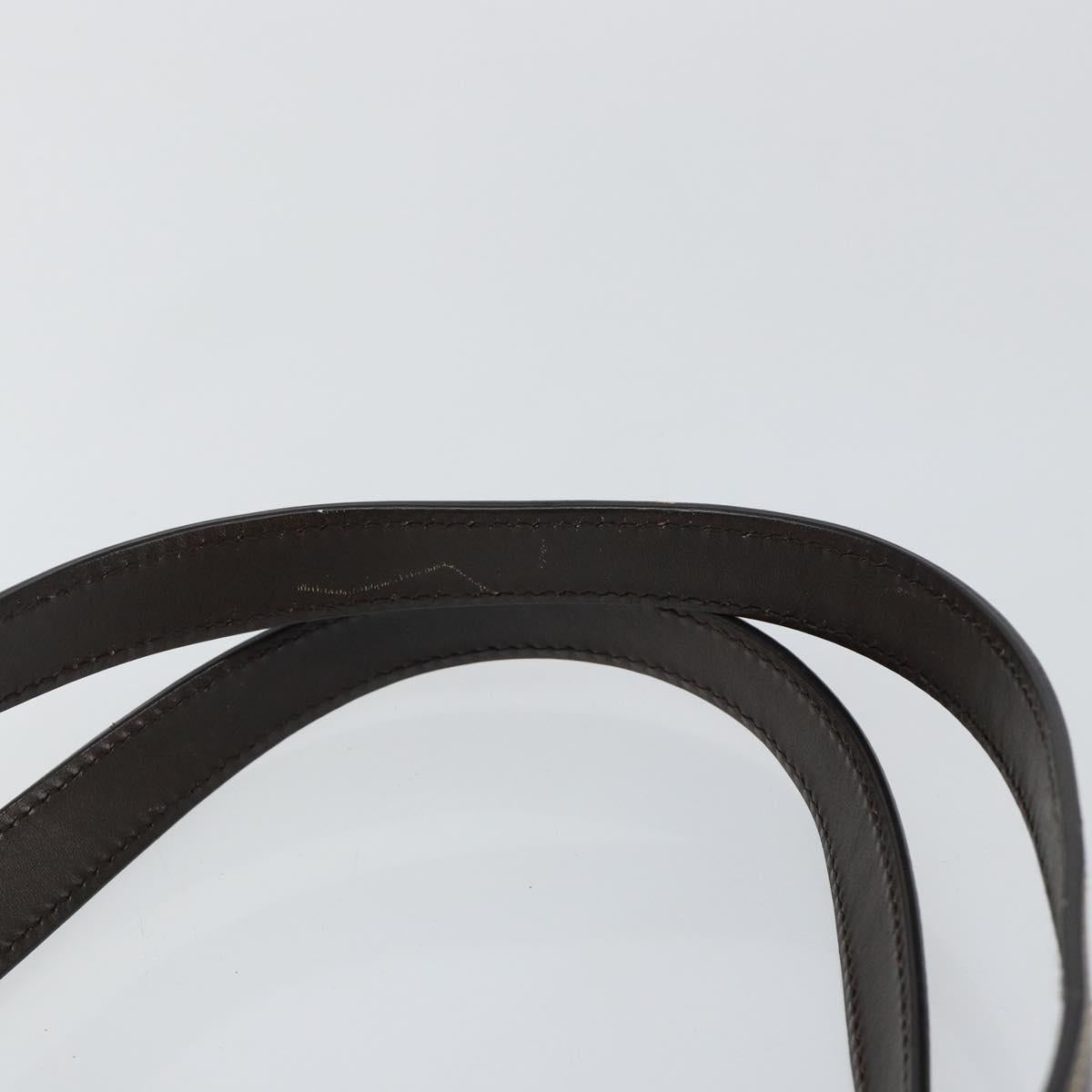 GUCCI GG Supreme Tote Bag PVC Leather Beige Auth ep11190