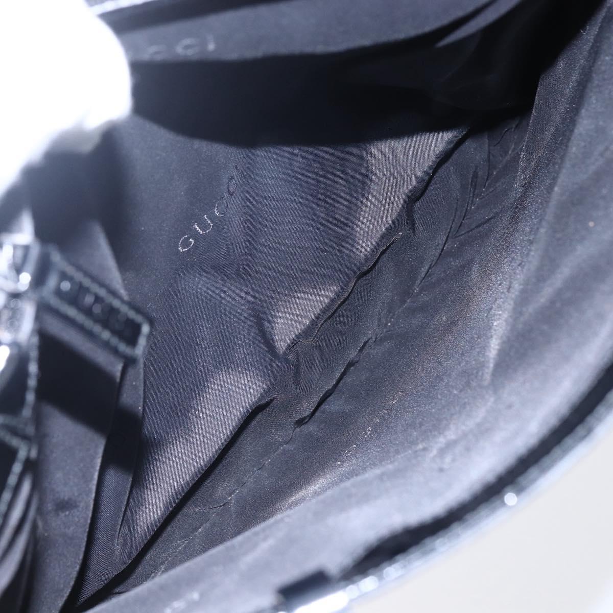 GUCCI GG Canvas Tote Bag Nylon Black Auth ep11191