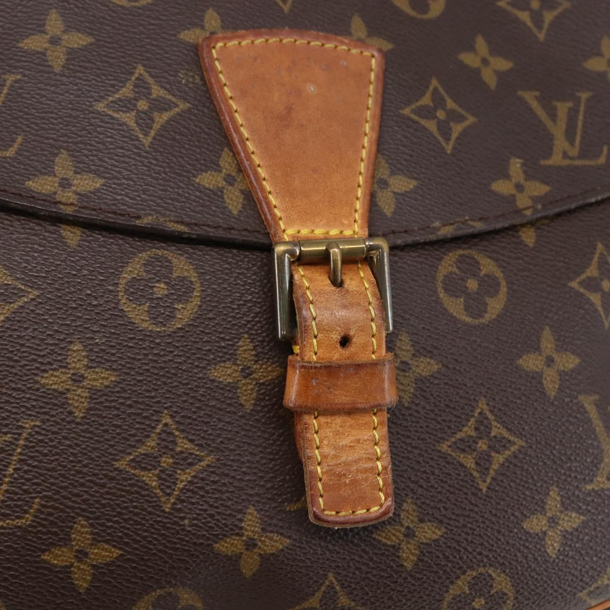 LOUIS VUITTON Monogram Jeune Fille GM Shoulder Bag M51225 LV Auth ep11192