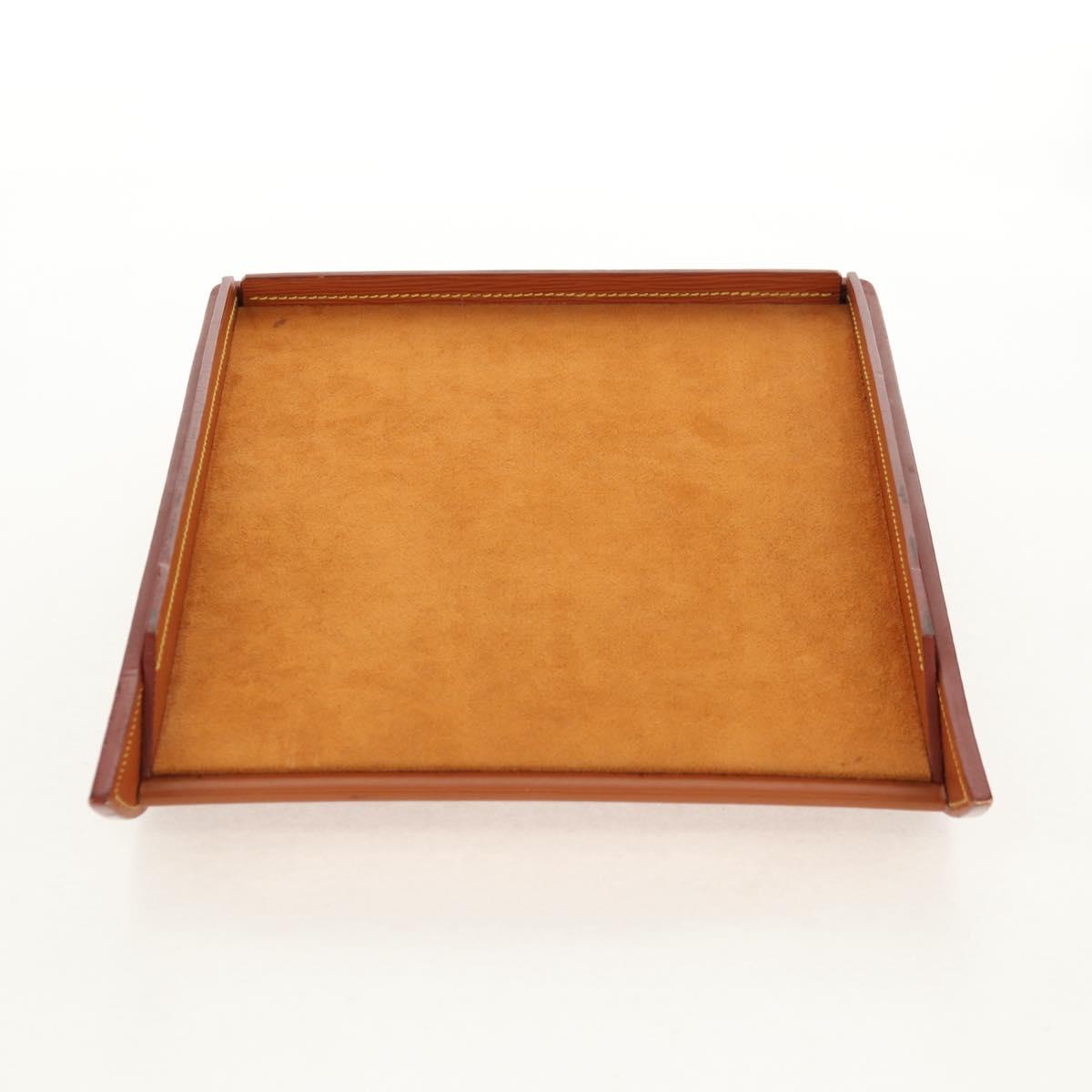 LOUIS VUITTON Epi Documents case Clutch Bag Zipangu Gold LV Auth ep11199V