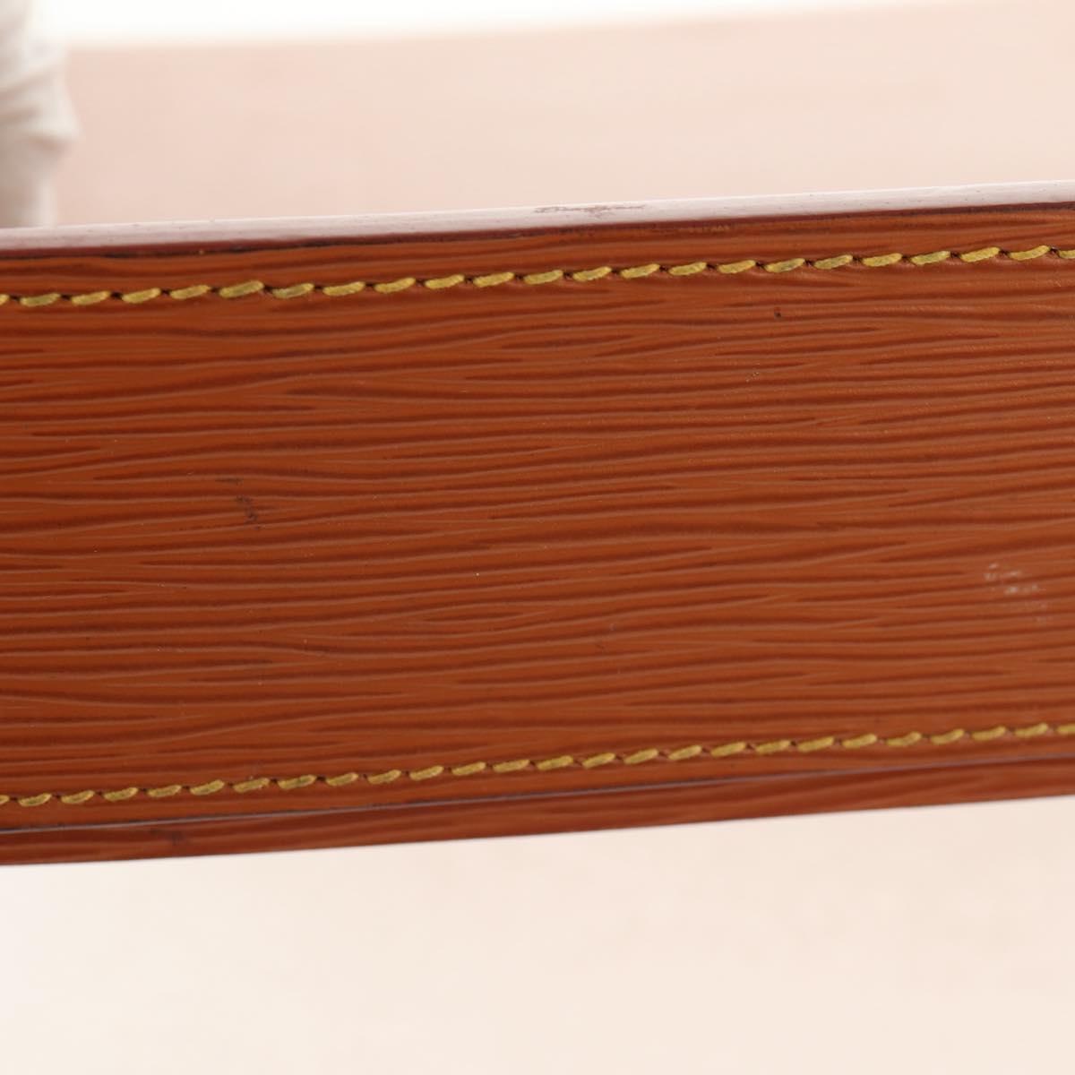 LOUIS VUITTON Epi Documents case Clutch Bag Zipangu Gold LV Auth ep11199A