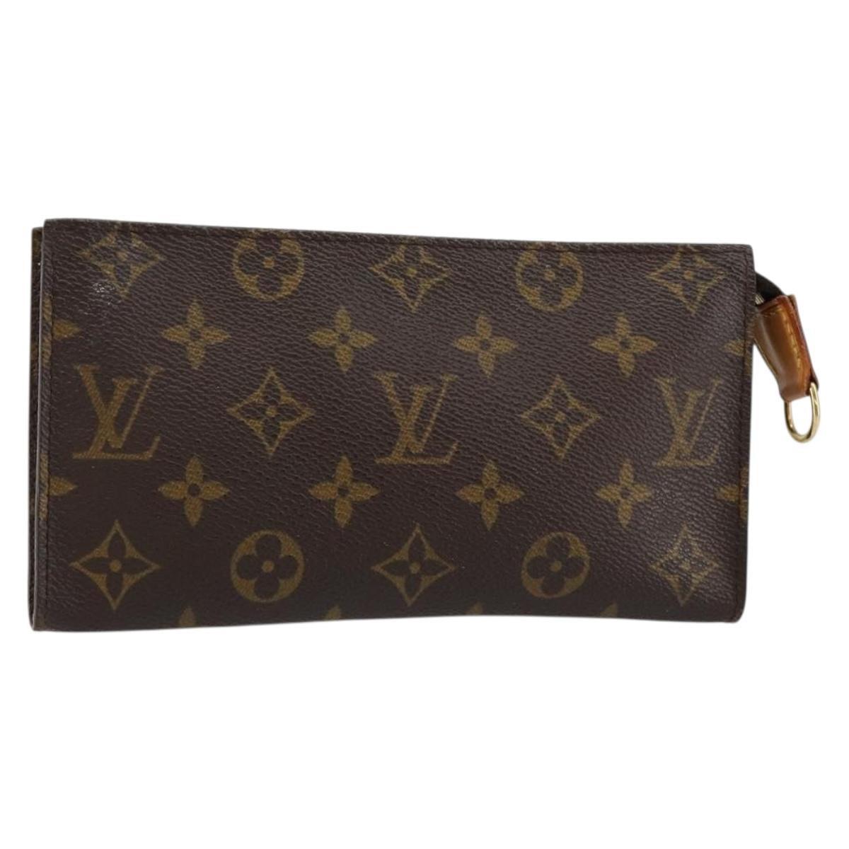 LOUIS VUITTON Monogram Bucket GM Accessory Pouch LV Auth ep11210