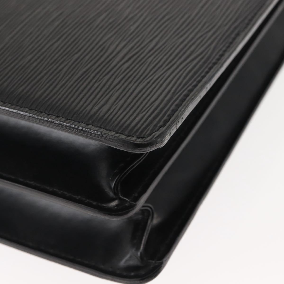 LOUIS VUITTON Epi Serviette Conseiller Business Bag Black M54422 LV Auth ep11214