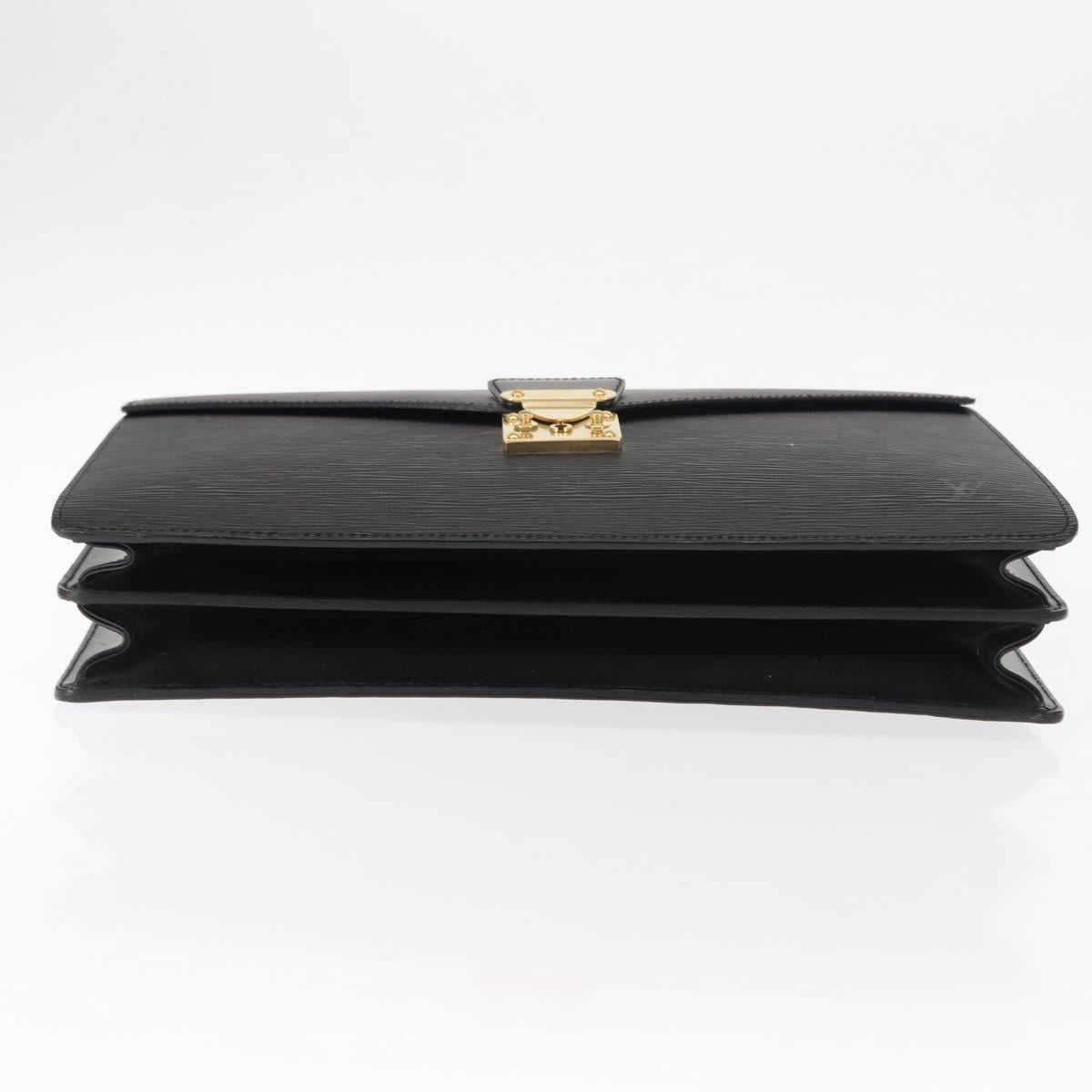 LOUIS VUITTON Epi Serviette Conseiller Business Bag Black M54422 LV Auth ep11214