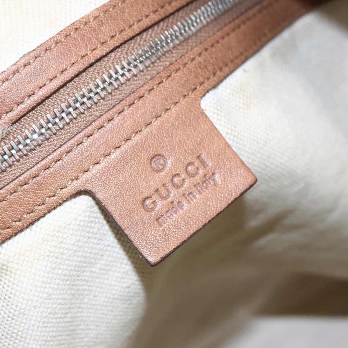 GUCCI Miss GG Hand Bag Leather 2way Brown Silver 326514 Auth ep11215