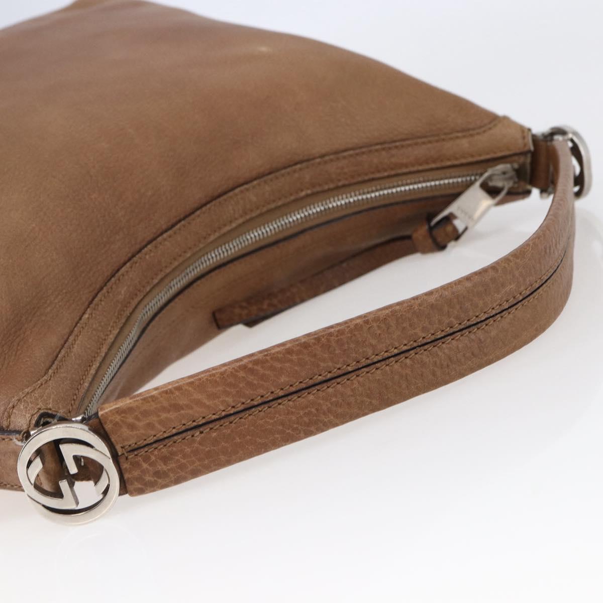 GUCCI Miss GG Hand Bag Leather 2way Brown Silver 326514 Auth ep11215
