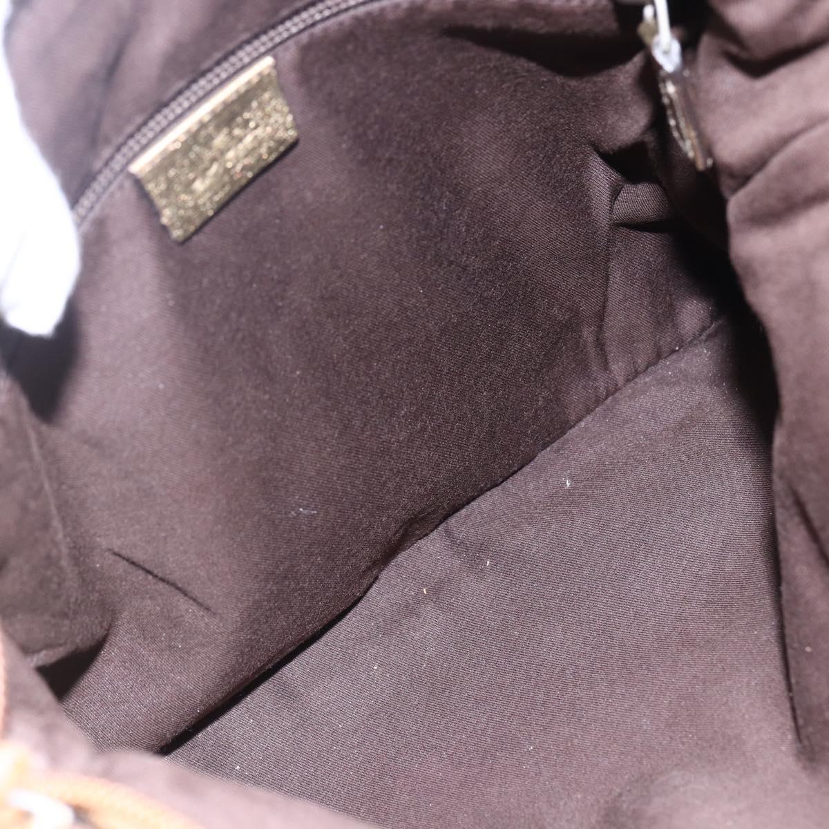 GUCCI GG Canvas Shoulder Bag Beige Gold 145857 Auth ep11216