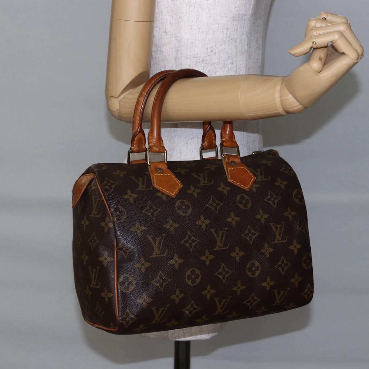 LOUIS VUITTON Monogram Speedy 25 Hand Bag M41528 LV Auth ep11218