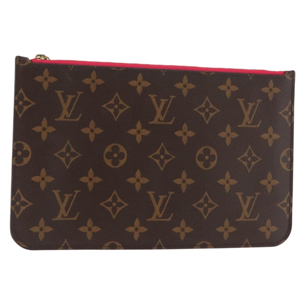 LOUIS VUITTON Monogram Neverfull MM Accessory Pouch LV Auth ep11223