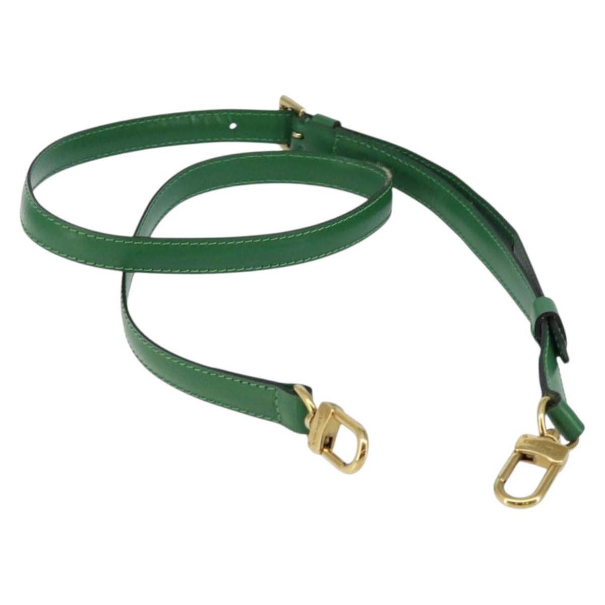 LOUIS VUITTON Epi Adjustable Shoulder Strap 37""-43.7"" Green LV Auth ep11231