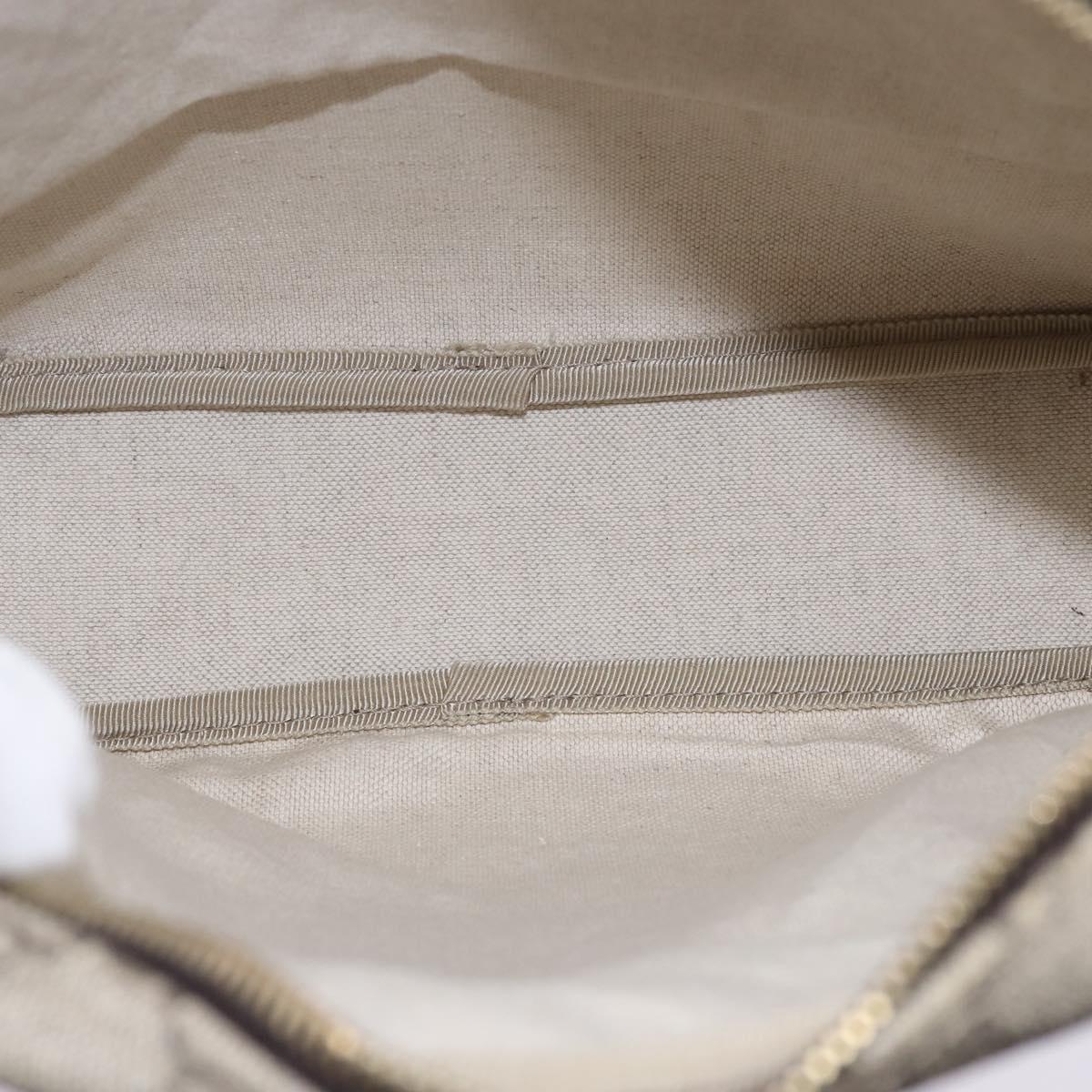 GUCCI GG Supreme Shoulder Bag PVC Beige Gold 201448 Auth ep11234