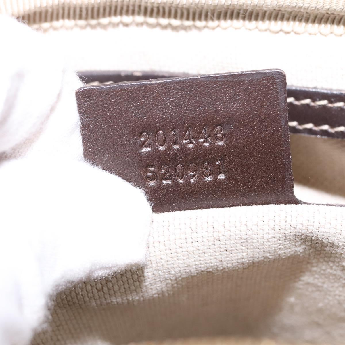 GUCCI GG Supreme Shoulder Bag PVC Beige Gold 201448 Auth ep11234