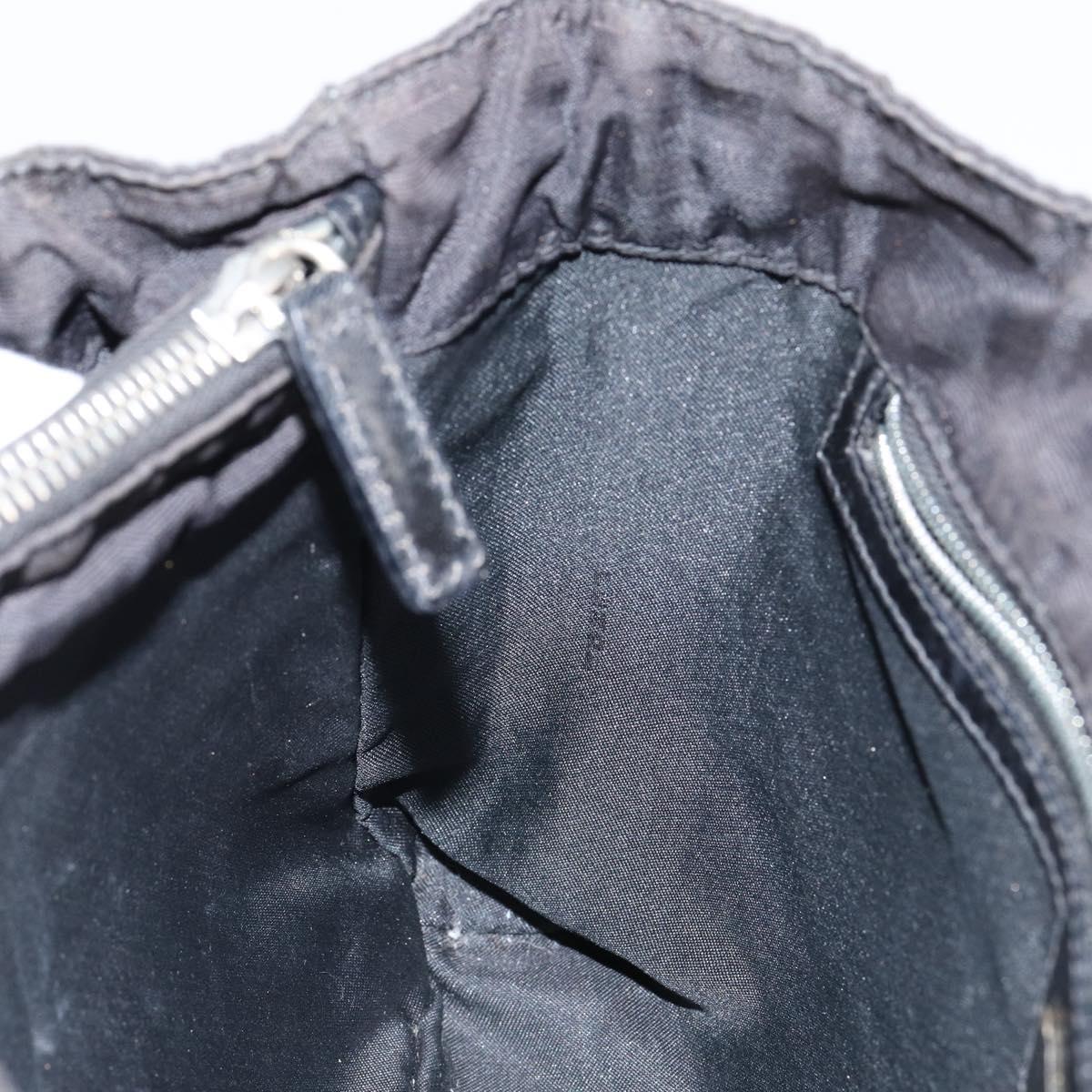 FENDI Zucca Canvas Hand Bag Black Auth ep11239