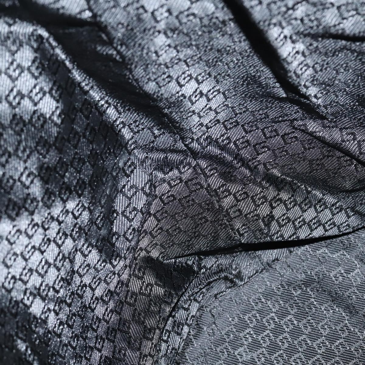 GUCCI Shoulder Bag Canvas Black Auth ep11240