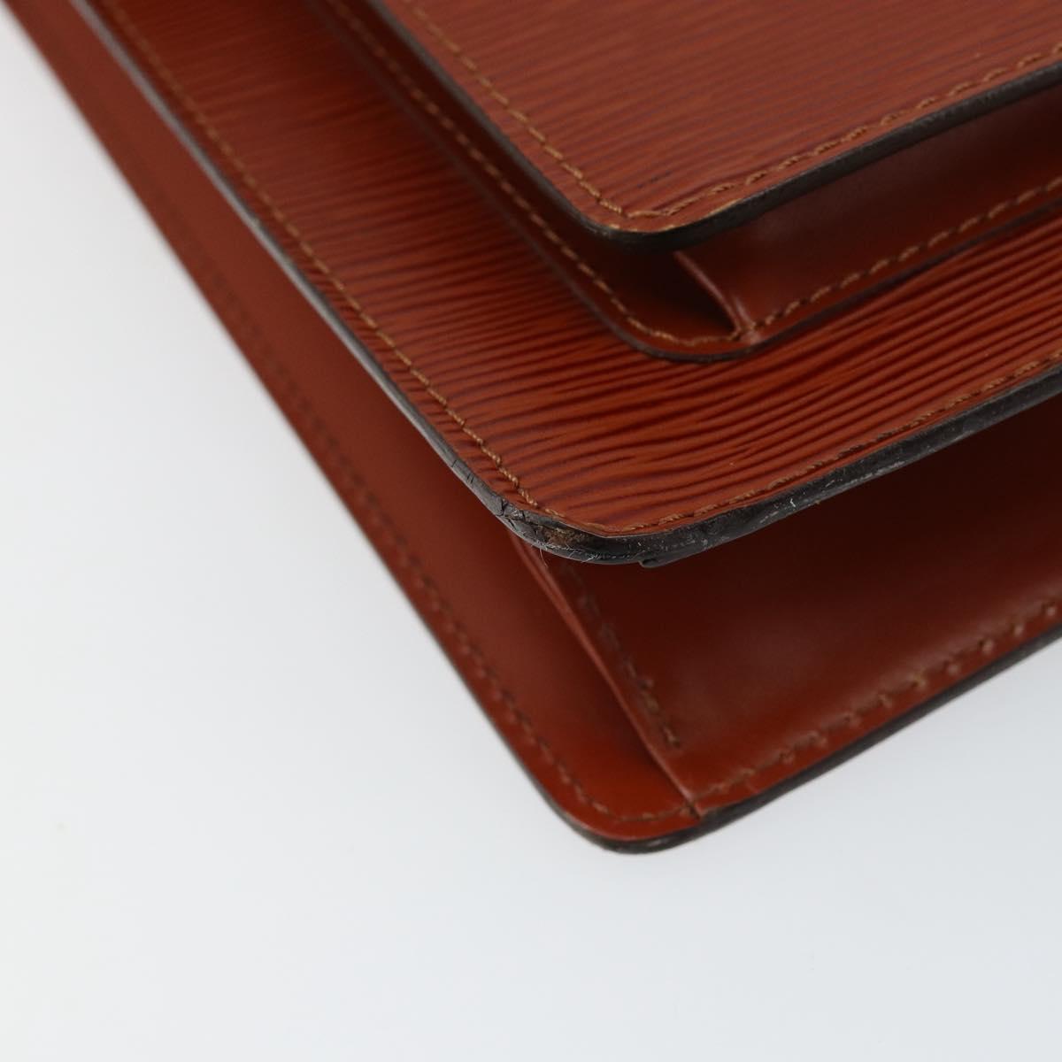 LOUIS VUITTON Epi Monceau 28 Hand Bag Brown M52123 LV Auth ep11246