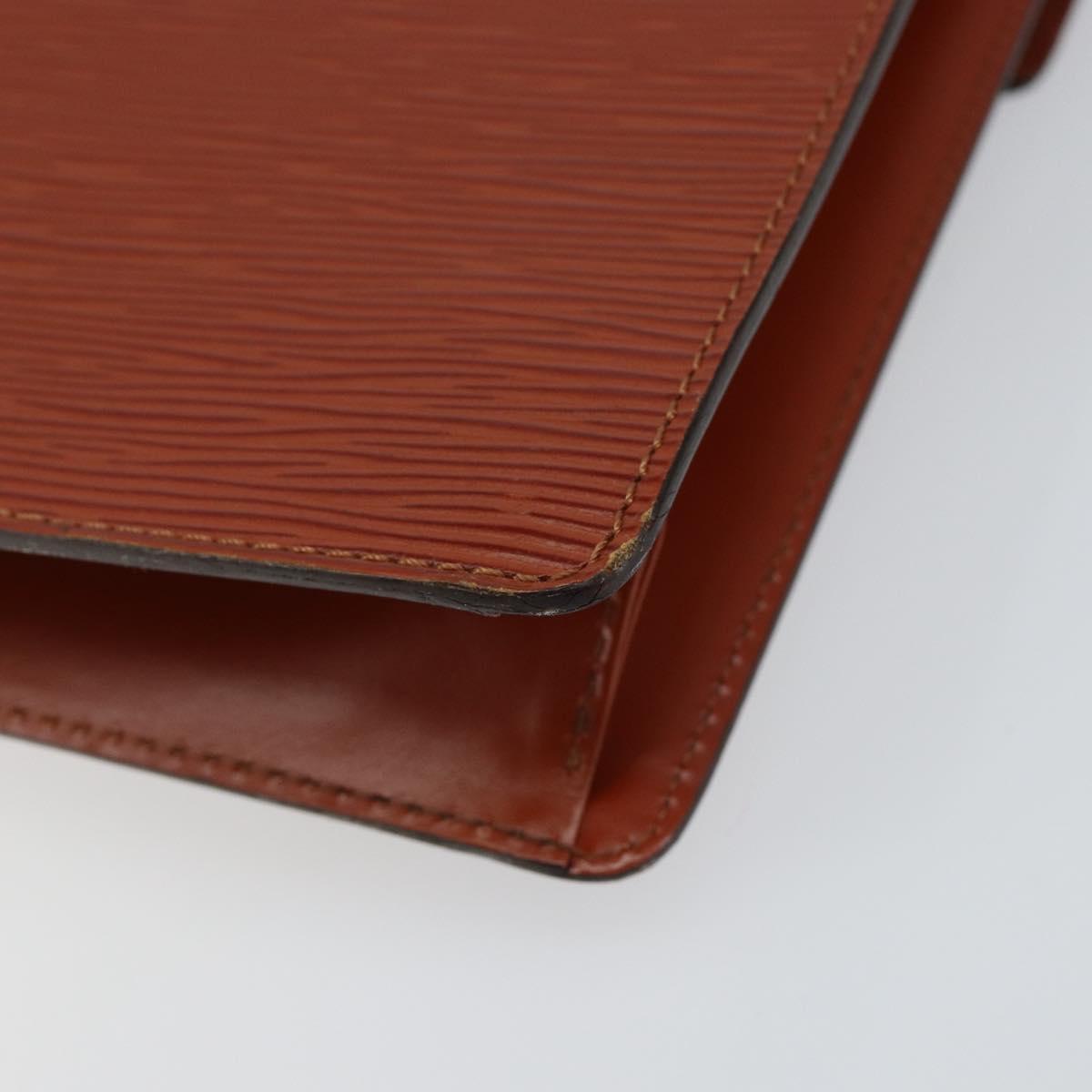 LOUIS VUITTON Epi Monceau 28 Hand Bag Brown M52123 LV Auth ep11246