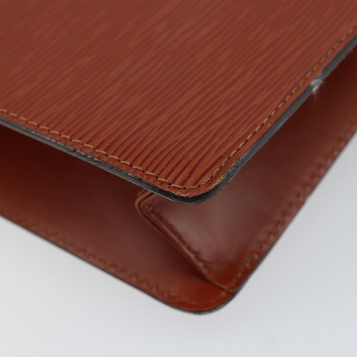 LOUIS VUITTON Epi Monceau 28 Hand Bag Brown M52123 LV Auth ep11246