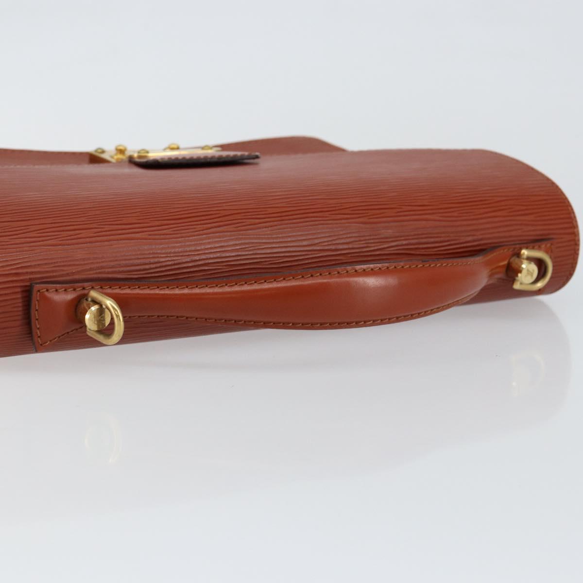 LOUIS VUITTON Epi Monceau 28 Hand Bag Brown M52123 LV Auth ep11246