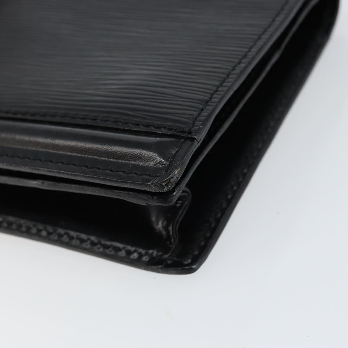 LOUIS VUITTON Epi Pochette Ceinture Waist Bag Black M52602 LV Auth ep11253